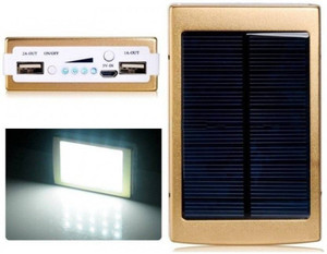 Reliable 20 Led Solar with 2 Usb And Torch 15000 mAh Power Bank