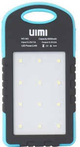 UIMI U3 Waterproof Dust Proof Solar USB Universal Mobile Charger 6000 mAh Power Bank