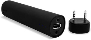VibeX ™ 3 in 1 Powerjam Black ® Mini Portable Speaker, Mobile Stand & Superior 4000 mAh Power Bank