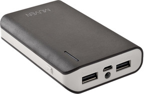 Muven E400i_Brown Portable Charger with Torch 10400 mAh Power Bank