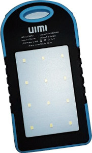 UIMI U3MINI High Capacity Waterproof Dust Proof with Dual Output With Solar Panel 4000 mAh Power Bank