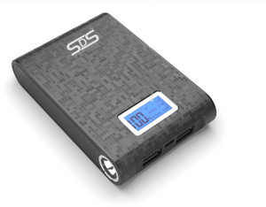 SDS SDS-12000 Lightning LED Display (BLACK) 12000 mAh Power Bank