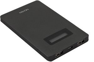 Muven X-1_Black Ultra Slim Portable Charger 4450 mAh Power Bank