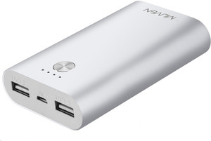 Muven M300-Silver Portable Charger 7800 mAh Power Bank