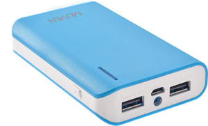 Muven E400i_Blue Portable Charger with Torch 10400 mAh Power Bank