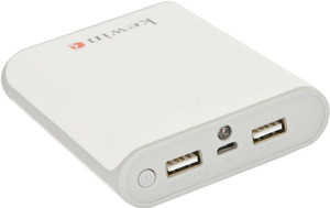 Kewin PB-004-WT-10400- Portable External Battery Charger Dual Output For Smartphones Support Lightning Input 10400 mAh Power Bank