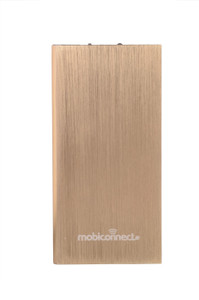 Mobiconnect MPB-8001 Portable Charger - Golden 8000 mAh Power Bank