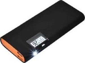 GUG Black Mirror Fast charging With Digital Display 18000 mAh Power Bank