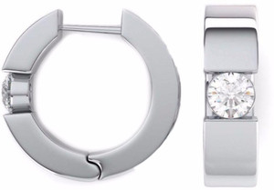 Kataria Jewellers Designer American Diamond In 92.5 BIS Hallmarked Silver Stud Earring