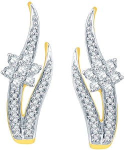 Nakshatra Designer Yellow Gold 18kt Diamond Stud Earring Yellow