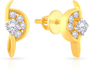 Malabar Gold And Diamonds Yellow 18kt Diamond Stud Earring Best Malabar Gold And Diamonds Yellow 18kt Diamond Stud Earring