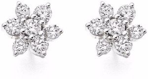 Kataria Jewellers Designer American Diamond In 92.5 BIS Hallmarked Silver Stud Earring