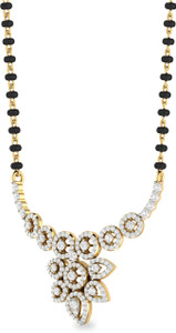 WearYourShine by PC Jewellers PC Jeweller The Paraula 18kt Diamond Yellow Gold Mangalsutra Tanmaniya