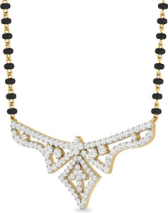 WearYourShine by PC Jewellers PC Jeweller The Sayana 18kt Diamond Yellow Gold Mangalsutra Tanmaniya