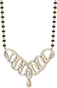 WearYourShine by PC Jewellers PC Jeweller The Kalresa 18kt Diamond Yellow Gold Mangalsutra Tanmaniya