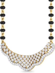 WearYourShine by PC Jewellers PC Jeweller The Geremy 18kt Diamond Yellow Gold Mangalsutra Tanmaniya