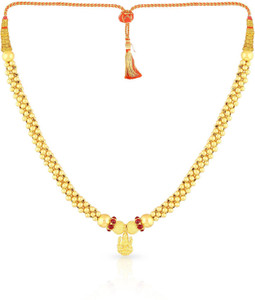 Malabar Gold and Diamonds NNKTH023 Collar Yellow Gold Precious Necklace