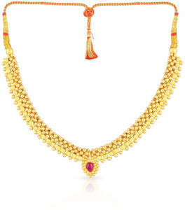Malabar Gold and Diamonds NNKTH024 Collar Yellow Gold Precious Necklace