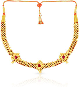 Malabar Gold and Diamonds NNKTH007 Collar Yellow Gold Precious Necklace