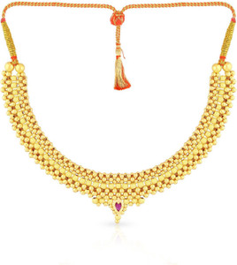 Malabar Gold and Diamonds NNKTH012 Collar Yellow Gold Precious Necklace