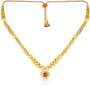 Malabar Gold and Diamonds NNKTH015 Collar Yellow Gold Precious Necklace