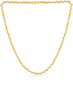 Malabar Gold and Diamonds MHAAAAAAWGLA Rope Yellow Gold Precious Necklace