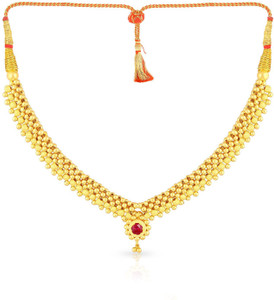 Malabar Gold and Diamonds NNKTH003 Collar Yellow Gold Precious Necklace