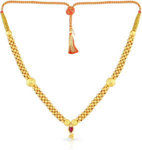 Malabar Gold and Diamonds NNKTH019 Collar Yellow Gold Precious Necklace