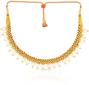 Malabar Gold and Diamonds NNKTH008 Collar Yellow Gold Precious Necklace