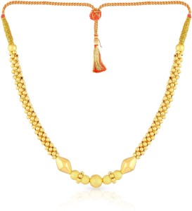 Malabar Gold and Diamonds NNKTH006 Collar Yellow Gold Precious Necklace