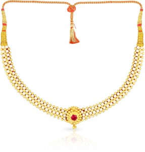 Malabar Gold and Diamonds NNKTH002 Collar Yellow Gold Precious Necklace