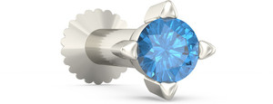 BlueStone Periwinkle 18kt Topaz White Gold Stud
