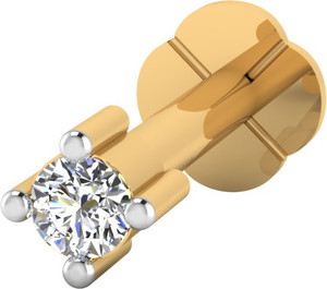 IskiUski Fervor 14kt Diamond Yellow Gold Stud