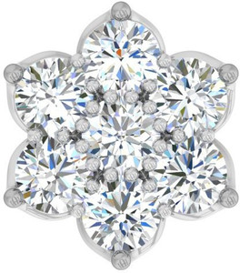 TBZ TheOriginal Daily wear 18kt Diamond White Gold Stud