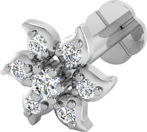 IskiUski Rupanshi 14kt Swarovski Crystal White Gold Stud