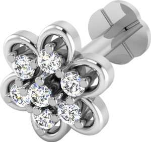IskiUski Elakshi 14kt Swarovski Crystal White Gold Stud