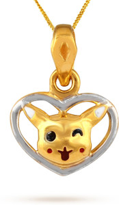 TBZ TheOriginal Lovely Pikachu 22kt Yellow Gold Pendant