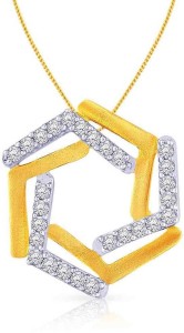 Malabar Gold and Diamonds P651441 18kt Diamond Yellow Gold Pendant