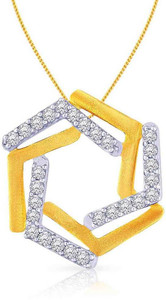 Malabar Gold and Diamonds P651441 18kt Diamond Yellow Gold Pendant