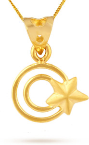 TBZ TheOriginal Beautifull Star 22kt Yellow Gold Pendant