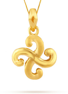 TBZ TheOriginal Daily Wear 22kt Yellow Gold Pendant