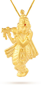 TBZ TheOriginal Lord Shree Krishna 22kt Yellow Gold Pendant