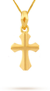 TBZ TheOriginal Holy Cross 22kt Yellow Gold Pendant