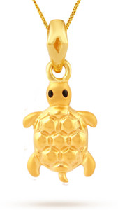 TBZ TheOriginal Tortoise 22kt Yellow Gold Pendant