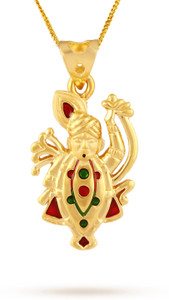 TBZ TheOriginal Lord Shree Krishna 22kt Yellow Gold Pendant