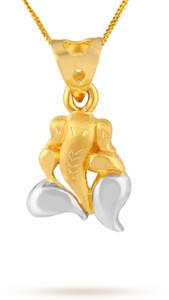 TBZ TheOriginal Lord Ganesha 22kt Yellow Gold Pendant