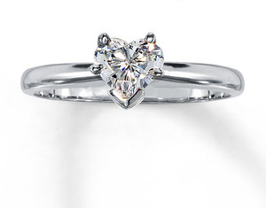 Amogh Jewels 14kt Swarovski Zirconia White Gold ring