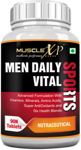MuscleXP MultiVitamin Men Daily Sports with 49 Nutrients (6 Health Blends & Amino Acids)