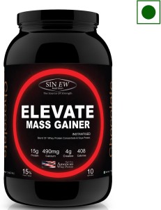 Sinew Nutrition Elevate Mass Gainer 1 Kg/ 2.2 Lb Chocolate Flavour Mass Gainers
