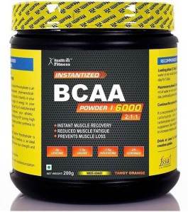 Healthvit Fitness BCAA 6000, 200g (25 Servings) Tangy Orange Flavour BCAA